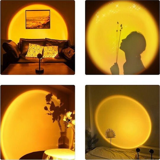 GloboStar LED Подова Лампа В94xД15см. Черен