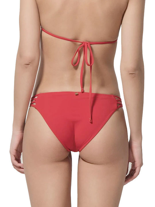 Luna Bikini Slip Red