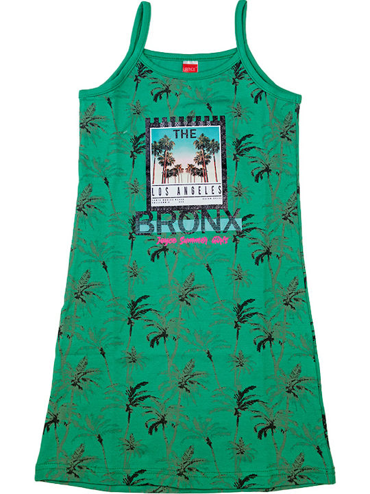 Bronx Kinderkleid Ärmellos Grün