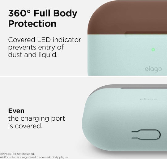 Elago Duo Husă în culoarea Turcoaz pentru Apple AirPods Pro