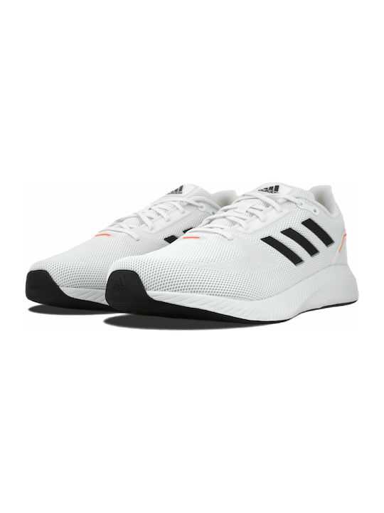 Runfalcon 2.0 Herren Sportschuhe Laufen Cloud White / Core Black / Solar Red