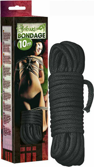 Shibari Σχοινί Δεσίματος σε Μαύρο Χρώμα