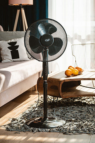 Adler B Ανεμιστήρας Ορθοστάτης 45W Διαμέτρου 40cm Μαύρος