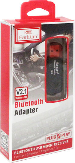Earldom ET-M24 USB Bluetooth 2.0 Adapter με Εμβέλεια 10m