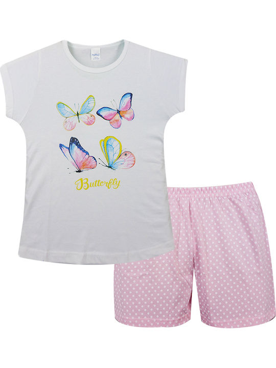 Pretty Baby Set Top & Bottom Kids Summer Pyjamas Pink