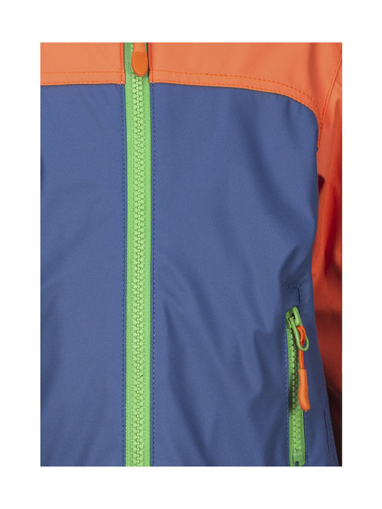 Losan Kids Sports Jacket short Windproof Hooded Orange 115-2003ΑΛ