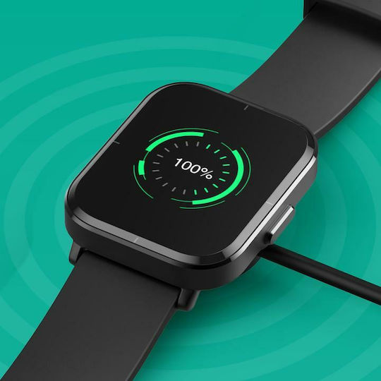 Mibro Color Wasserdicht Smartwatch mit Pulsmesser (Schwarz)