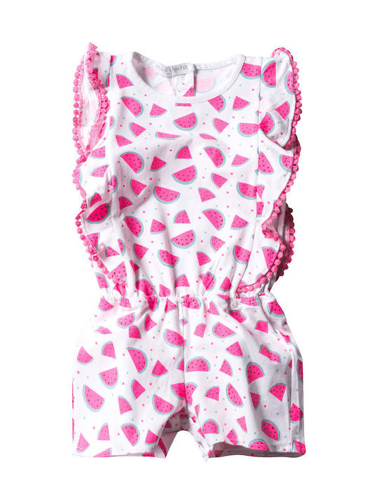 Evita Kids One-piece Fabric Shorts/Bermuda Fuchsia