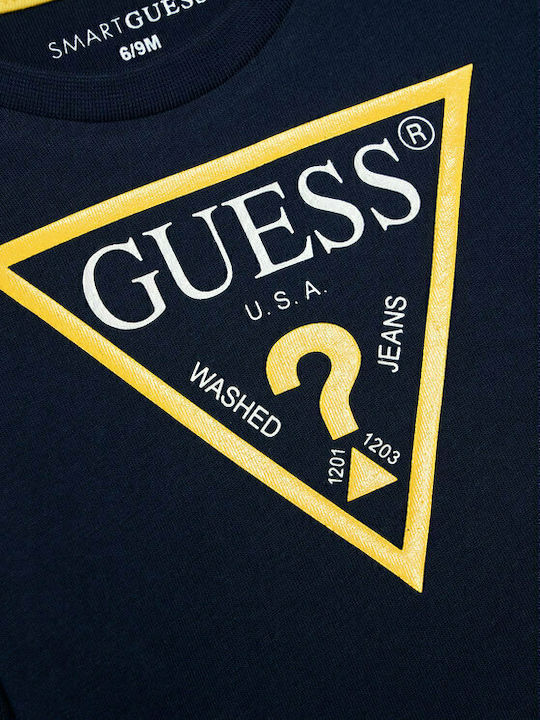 Kids Long-Sleeved Navy Blue Blouse