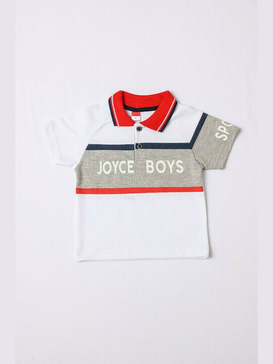 Joyce Kids Polo Short Sleeve White