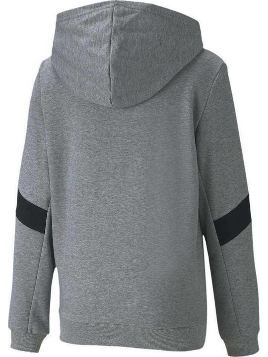 Puma Athletic Kids Cardigan Sweatshirts Hooded Gray Active Sports