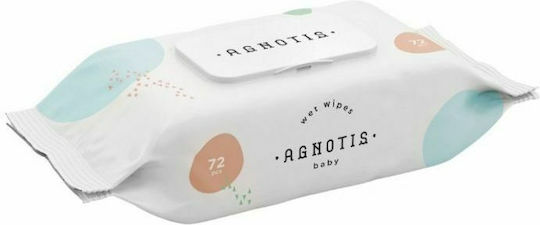 Agnotis Υποαλλεργικά Μωρομάντηλα χωρίς Οινόπνευμα & Parabens 72τμχ