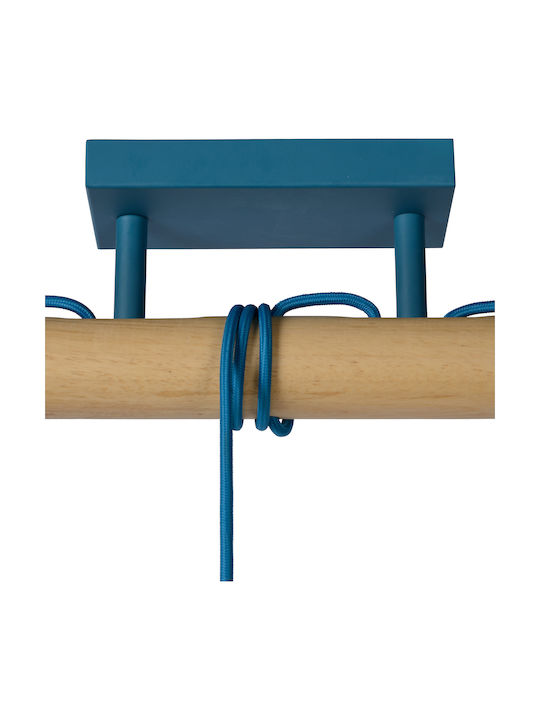 Lucide Lightning Pola Blue Ceiling Light with E27 Socket