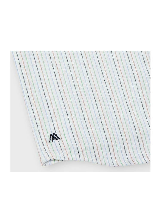 Mayoral Kids Striped Shirt Light Blue