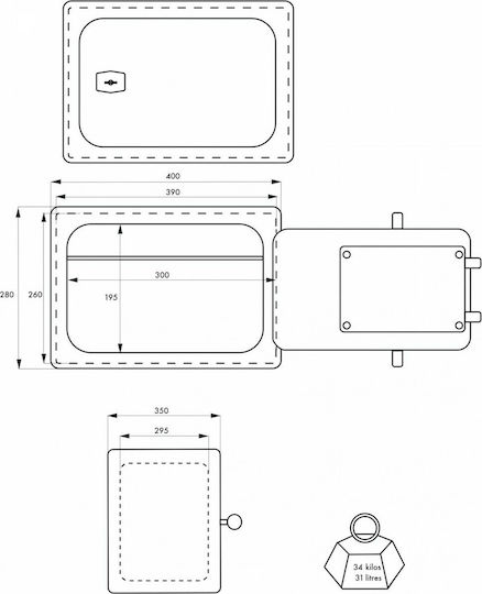 Thirard Safe L40xW35xH28cm 00013208
