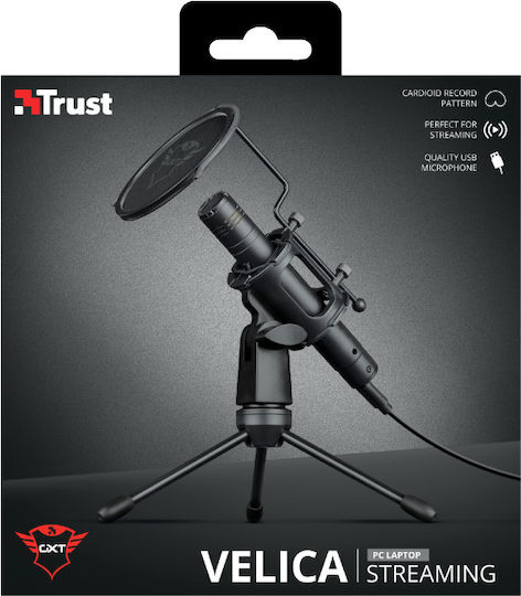 Trust GXT 241 Velica Electret Μικρόφωνο USB Επιτραπέζιο