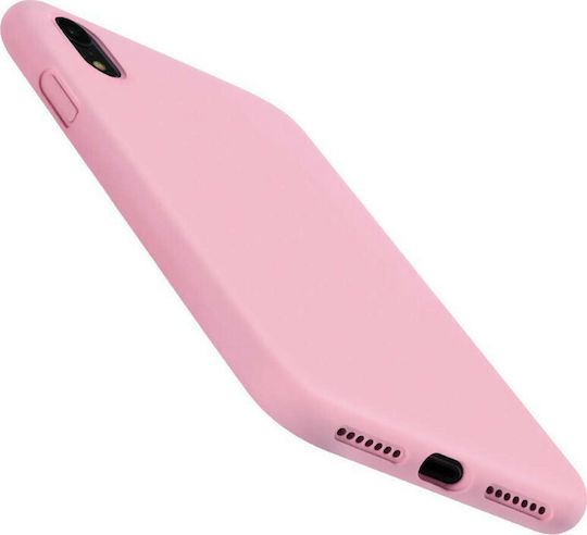 Hurtel Umschlag Rückseite Silikon Rosa (iPhone XR)