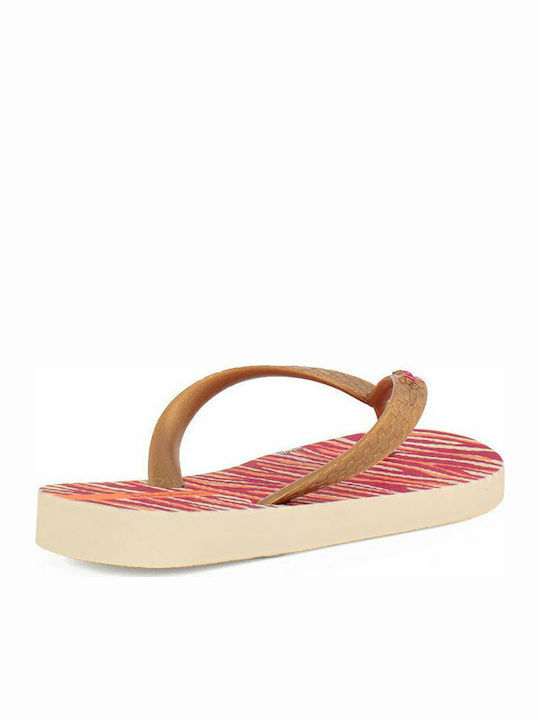 Kinder Flip Flops Gold