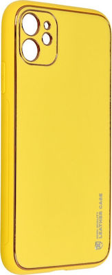 Forcell Leather Back Cover Yellow (iPhone 11)