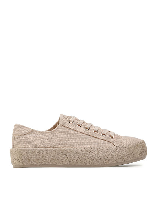 Damen Espadrilles in Beige Farbe