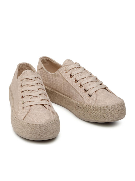 Damen Espadrilles in Beige Farbe