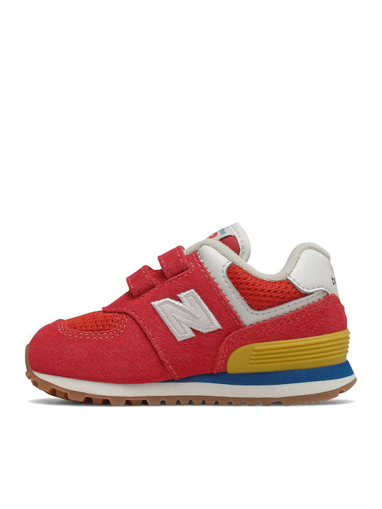 574 Kinder Sneakers mit Klettverschluss Rot