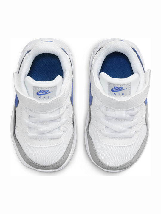 Air Max SC TD Παιδικά Sneakers με Σκρατς White / Game Royal / Wolf Grey