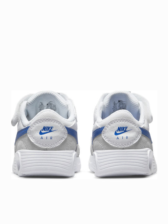 Air Max SC TD Παιδικά Sneakers με Σκρατς White / Game Royal / Wolf Grey