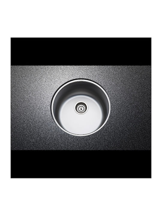 Fortinox Valley 28900 Ένθετος Νεροχύτης Inox Σατινέ Μ43.5xΠ43.5cm Ασημί