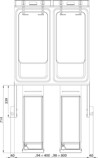 Lotus Ηλεκτρική Φριτέζα 16.55kW Χωρητικότητας 18lt 40x90x90cm