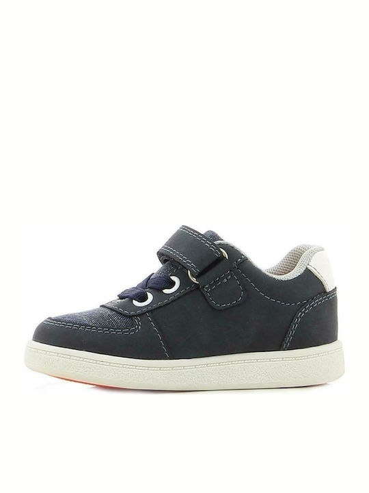 Παιδικά Sneakers με Σκρατς Navy Μπλε
