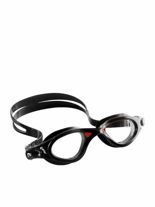 CressiSub Flash 3550300 Ochelari de Înot Adulți cu Lentile Anticeață Negru Negru DE202391