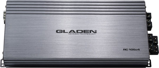 Gladen RC 105C4 Кола Усилвател 4 Канала Клас A/B