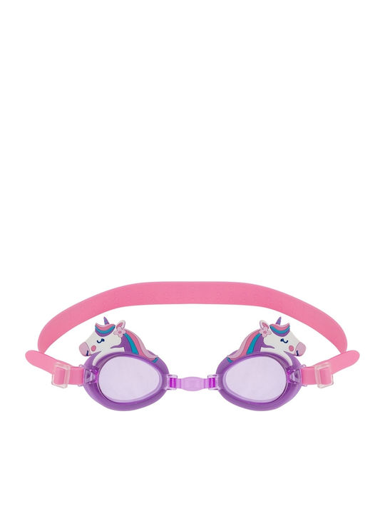Stephen Joseph Unicorn Swimming Goggles Kids with Anti-fog Lenses Pink