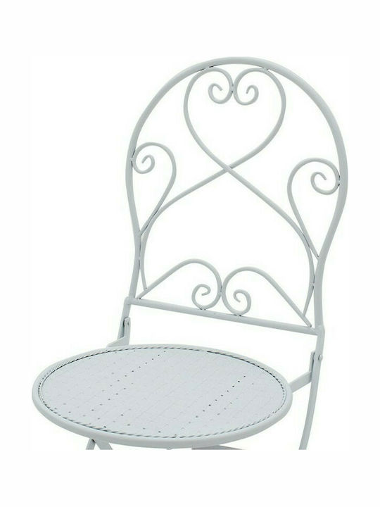 Set Sala De Mese Pentru Exterior Walen 3 Piese Alb