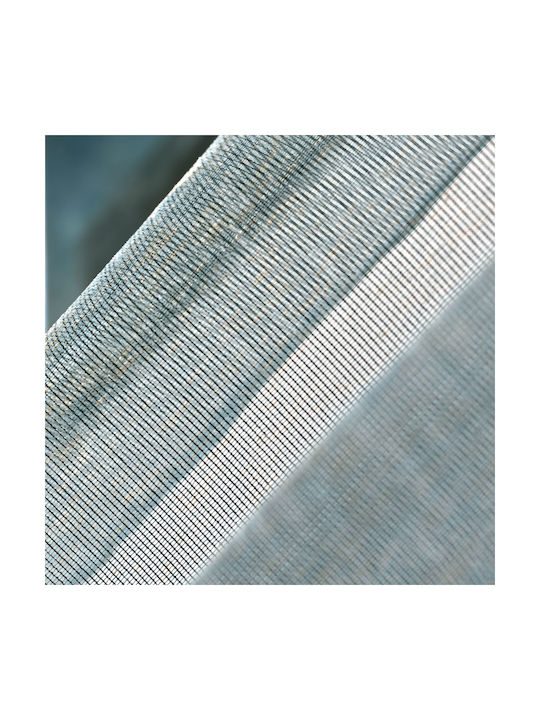 Pierre Cardin Κουρτίνα με Τρουκς Rasmir Turquoise 140x270εκ.