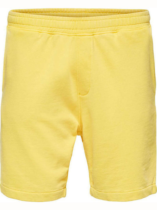 Men's Athletic Shorts Yellow