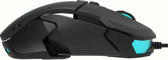Delux M629BU RGB Gaming Gaming Maus 6200 DPI Schwarz