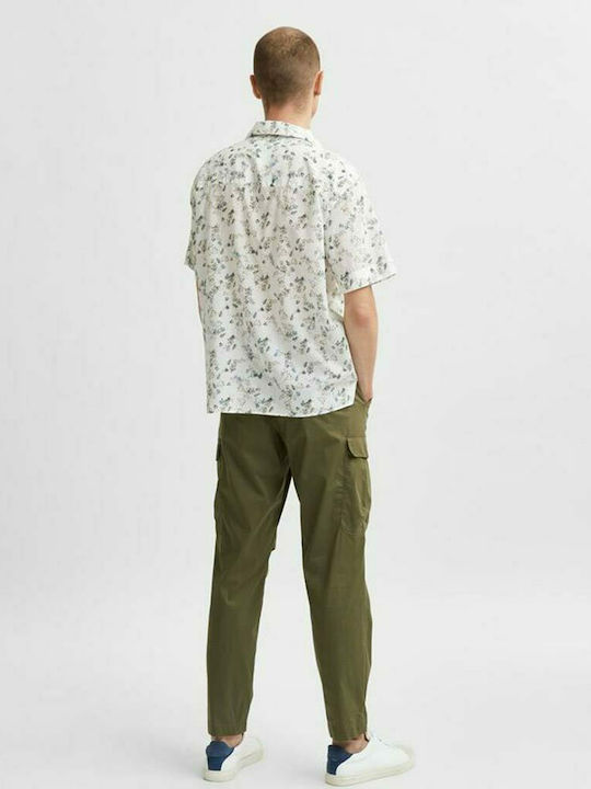 Selected Men's Shirt Short Sleeve Floral Multicolour