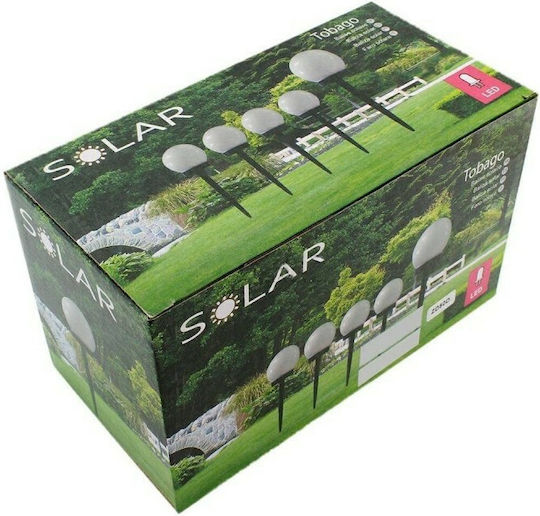GloboStar Spiked Solar Light Traffic light 1W 100lm Cold White 6000K with Photocell IP65