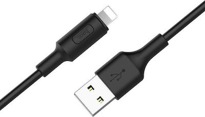 Hoco X25 Soarer USB to Lightning Cable Μαύρο 1m