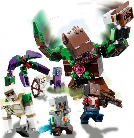 LEGO Minecraft The Jungle Abomination pentru 8+ Ani 489 Bucăți