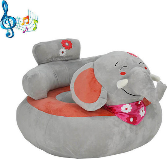 Beanbag Elephant Gray 55x50x60cm