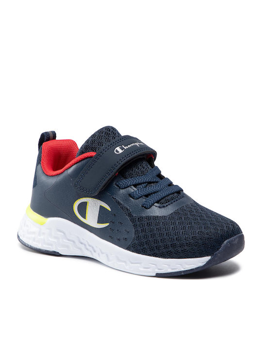 Αθλητικά Παιδικά Παπούτσια Running με Σκρατς Navy Μπλε