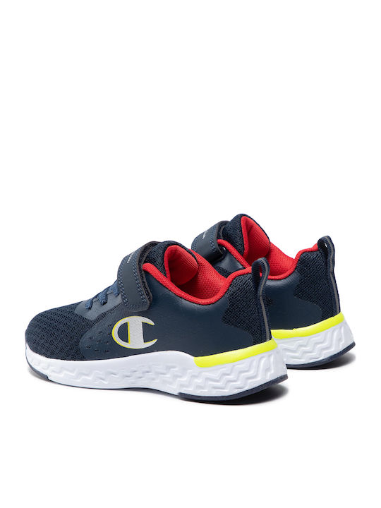 Αθλητικά Παιδικά Παπούτσια Running με Σκρατς Navy Μπλε