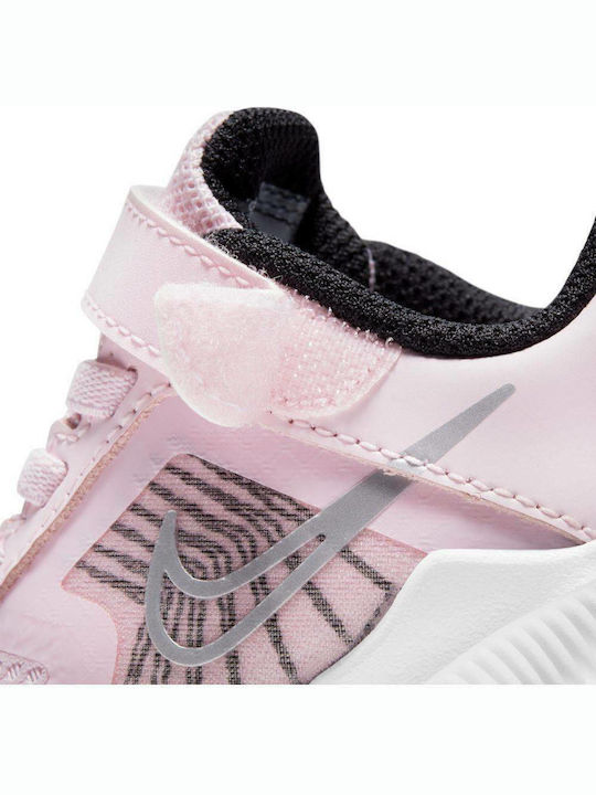 Downshifter Downshifter 11 Kids Sports Shoes Running with Hoop & Loop Closure Pink Foam / Metallic Silver / Black / White