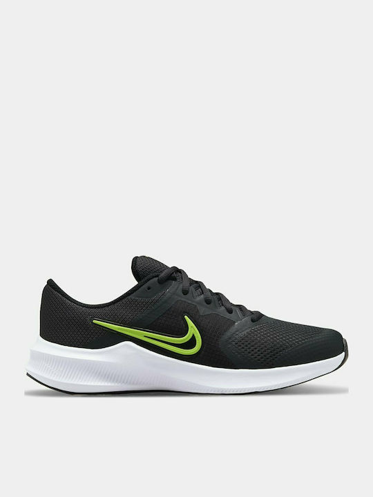 Downshifter Downshifter 11 Kids Sports Shoes Running with Laces Dark Smoke Grey / Volt / Black / White