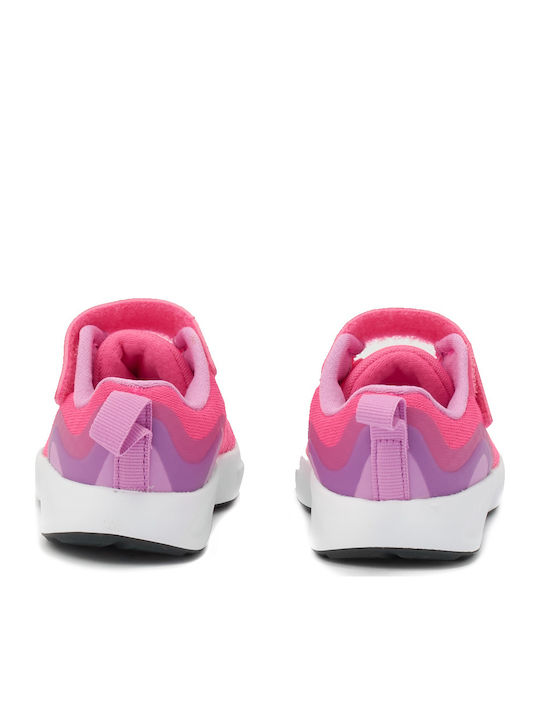 Wearallday Αθλητικά Παιδικά Παπούτσια Running με Σκρατς Ροζ