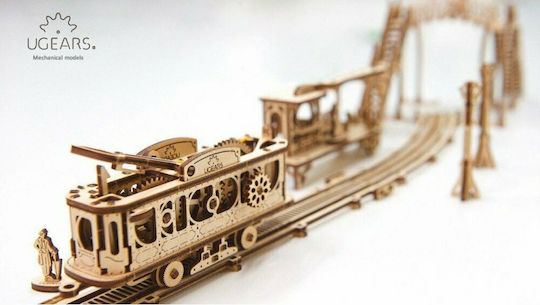 Ugears Παιχνίδι Κατασκευών Ξύλινo Tram Line
