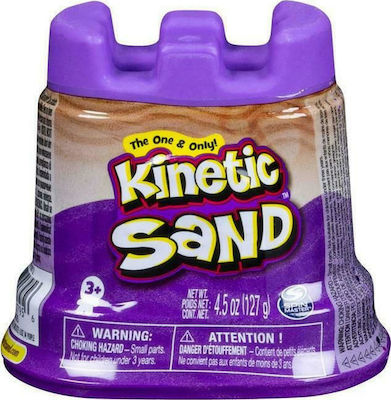 Spin Master Παιχνίδι Κατασκευών με Άμμο Kinetic Sand SandCastle Single Container Purple για Παιδιά 3+ Ετών